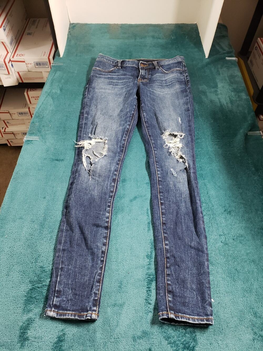 J Brand Jeans Size 25 Women Blue Pants Stretch Denim Ladies Mid Rise Skinny